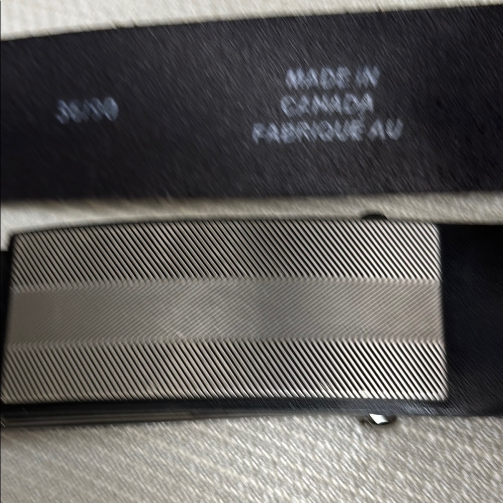 Black and Silver Men's Belt size 36